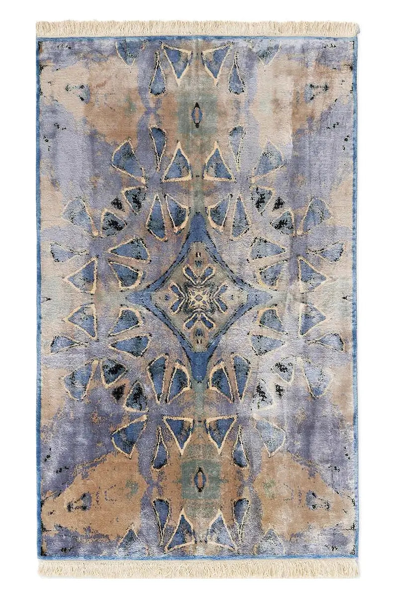 BLUE LACE SILK RUG