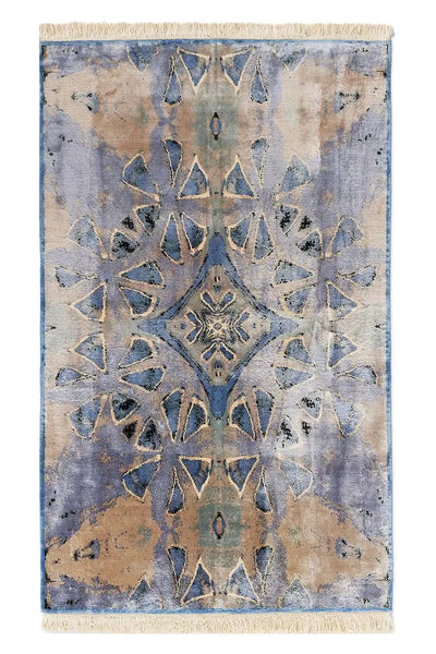 BLUE LACE SILK RUG